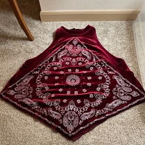 Free people velvet tank